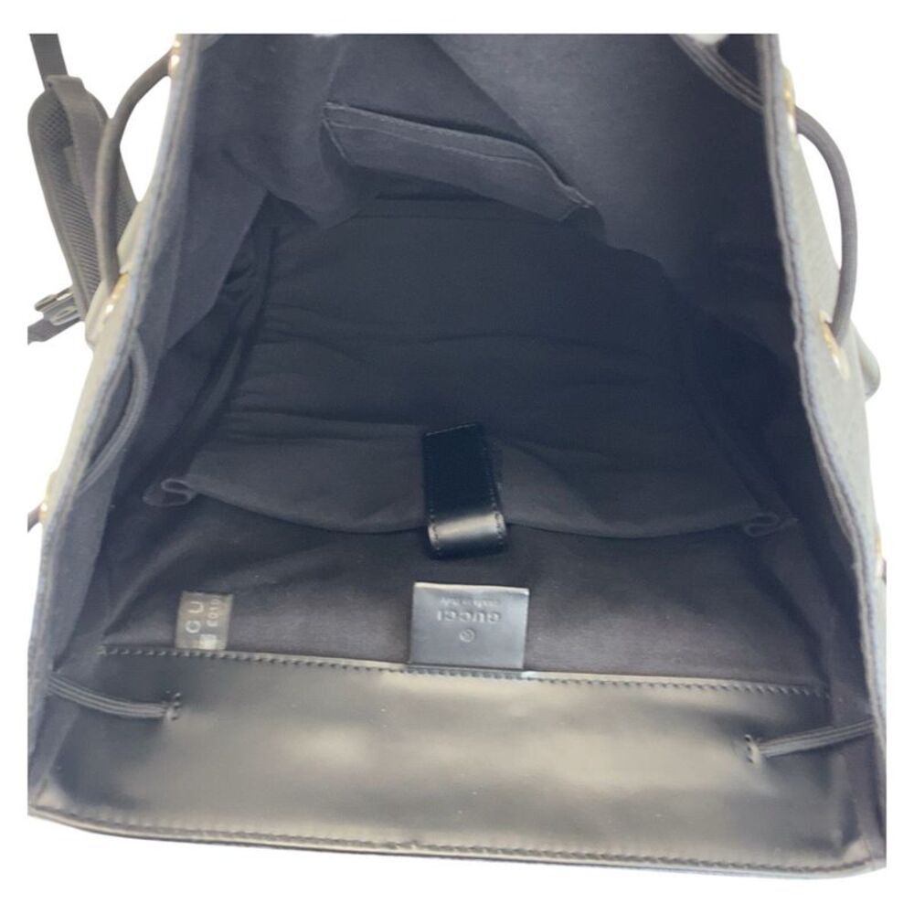 Gucci GG Supreme Canvas Leather Backpack - Picture 10 of 10